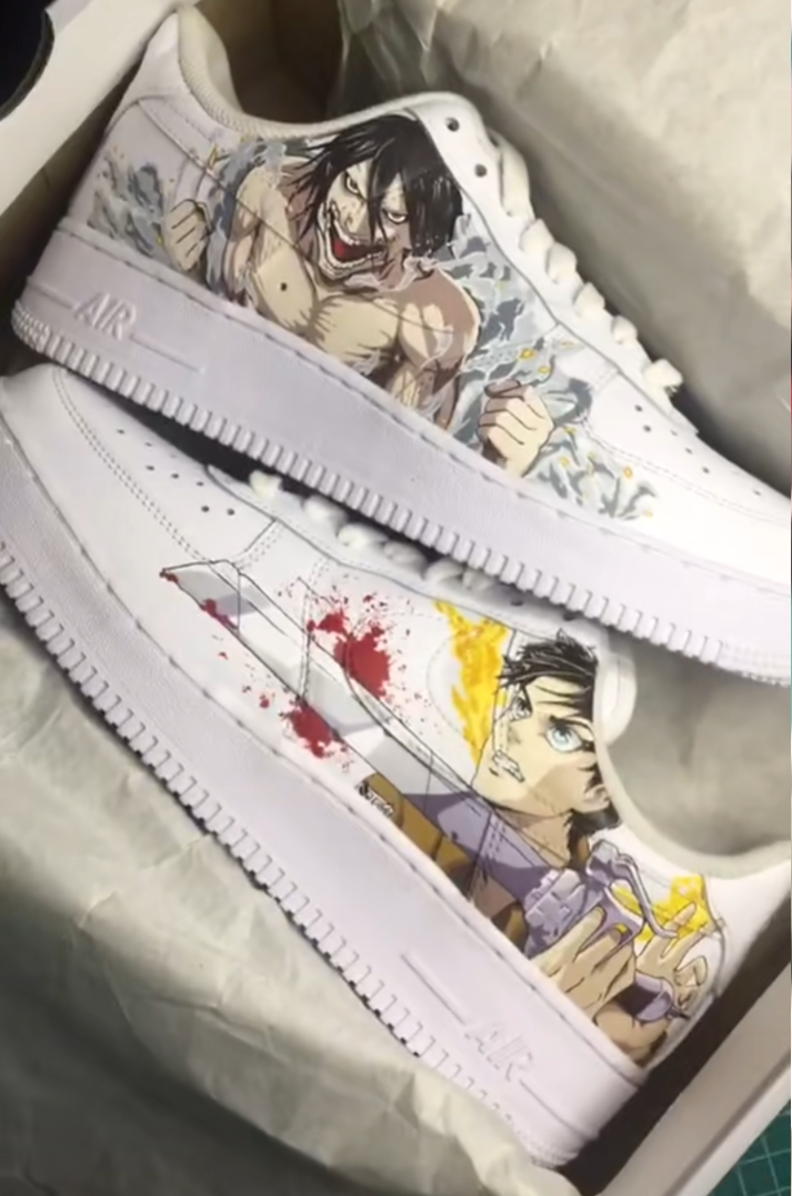[Custom Nike Airforce Attack on Titan Shoes