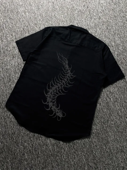 Printed short-sleeved shirt