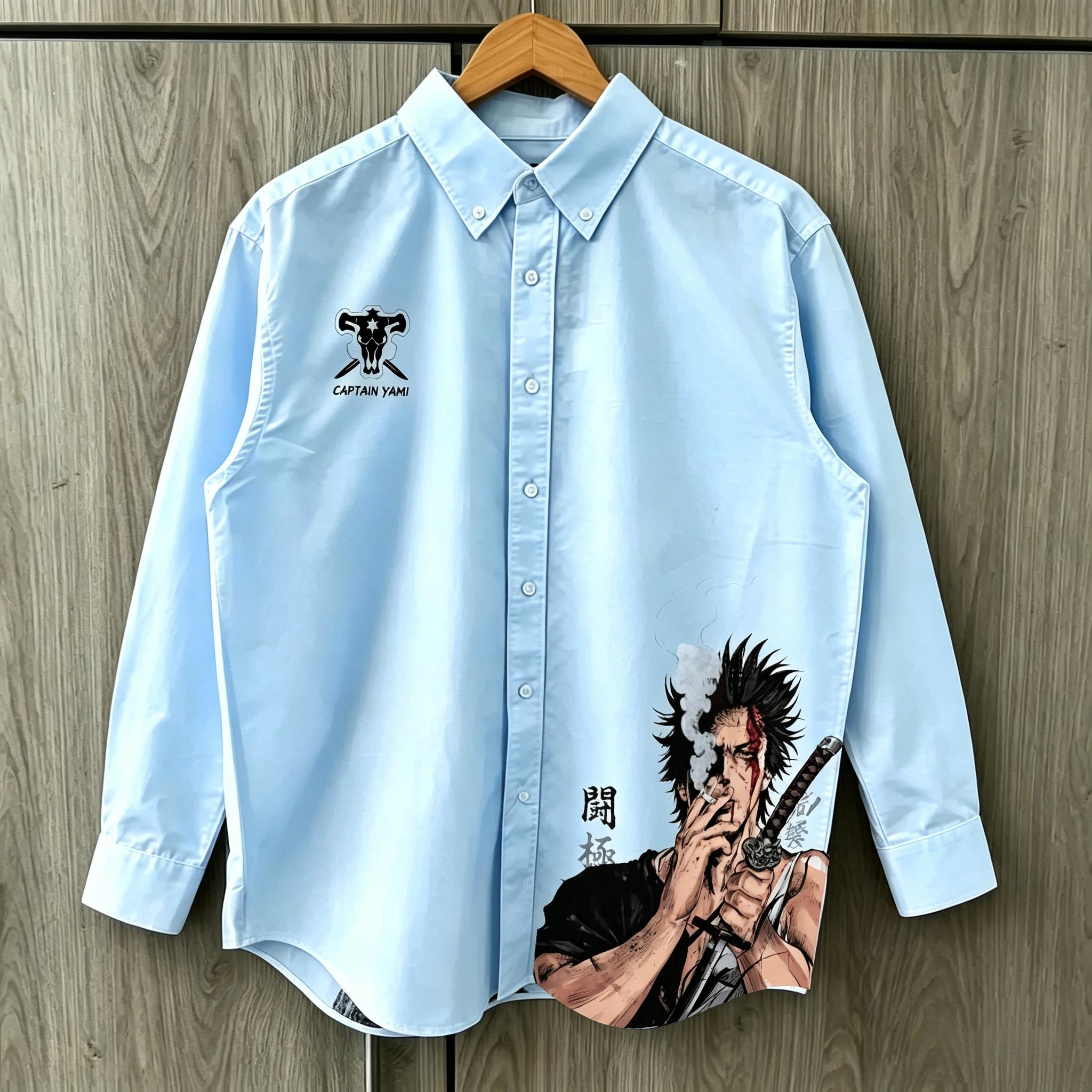 Black Clover Cotton Shirt