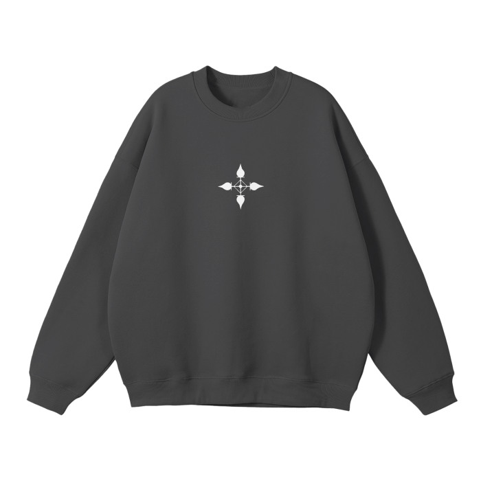 Dark Charisma Spider Streetwear Sweatshirt Dark Gray