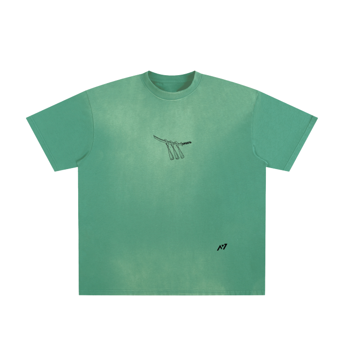 Pirate Hunter Streetwear Washed Shirt Green