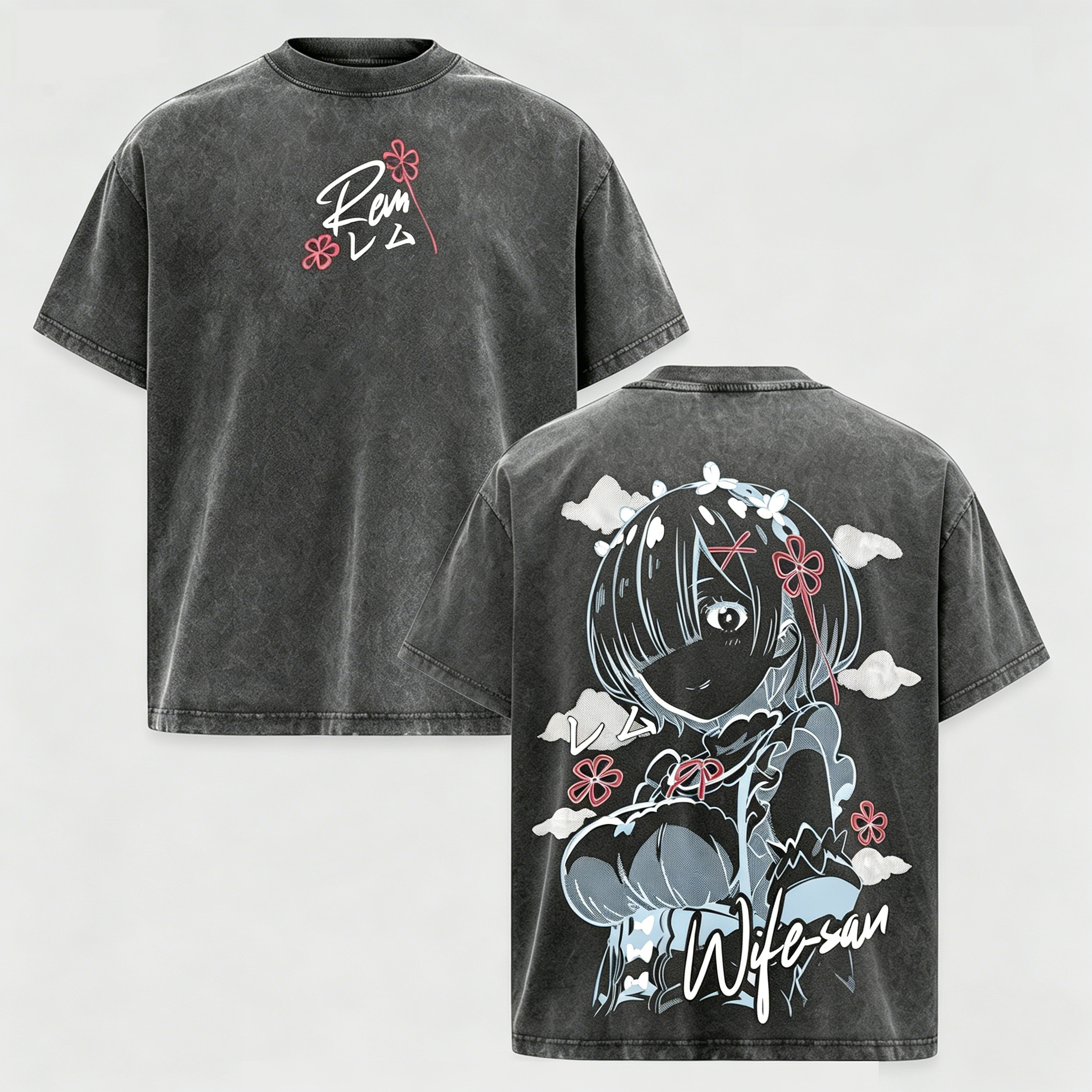 Re:Zero Anime  Washed T-shirt/Crewneck/Hoodie
