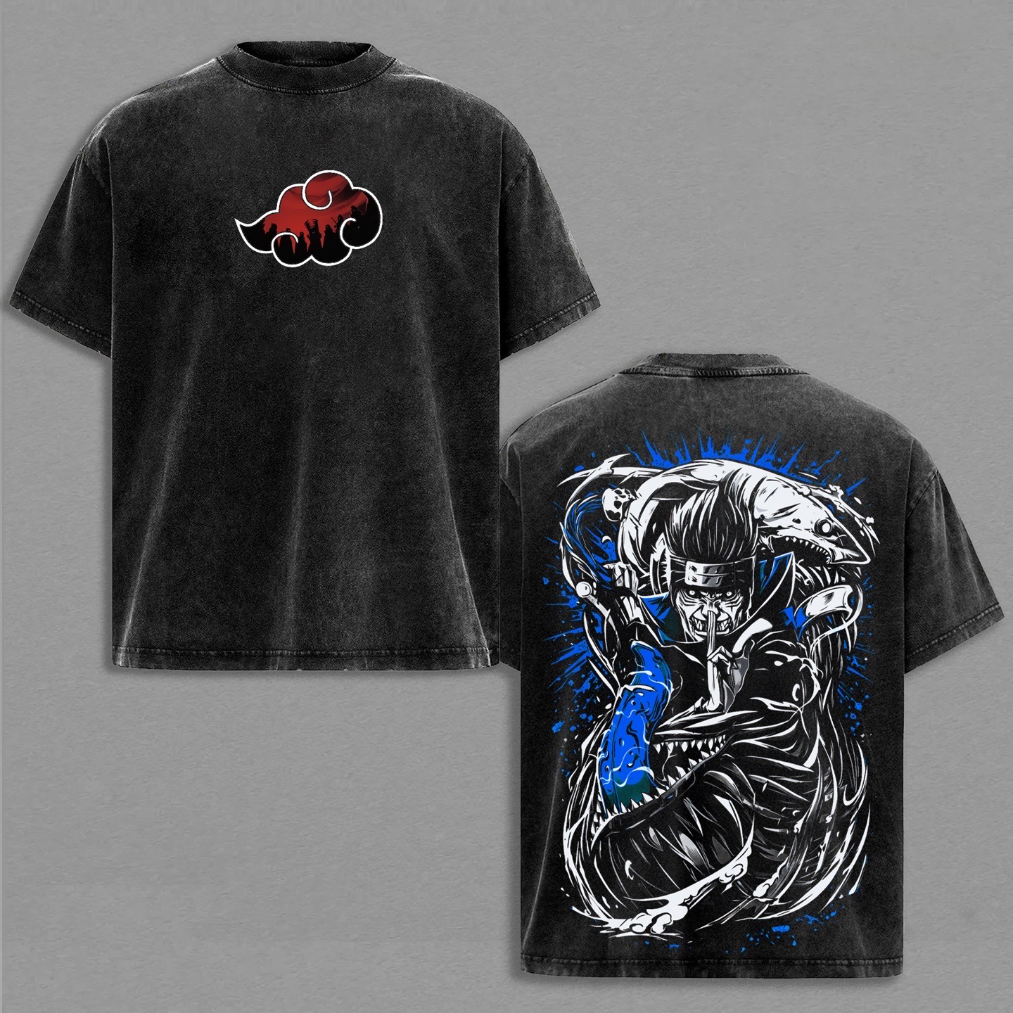 Naruto: Kisame Hoshigaki Washed T-shirt
