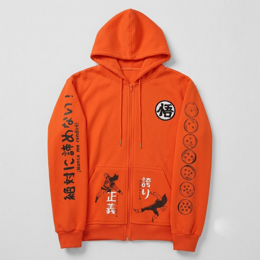 Dragon Ball Goku  Cotton Zip-Up Hoodie Jacket