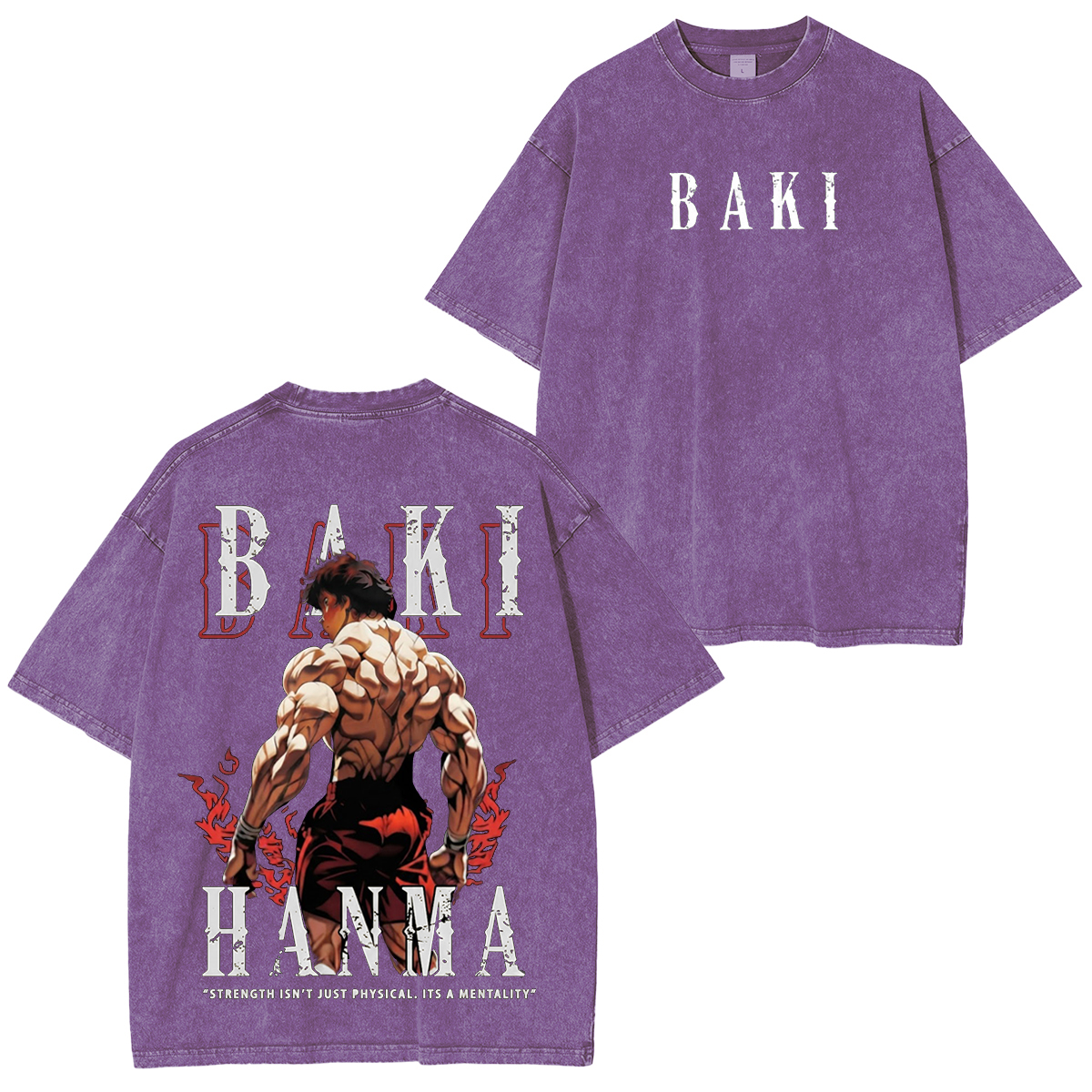 Baki Hanma Vintage Washed T-shirt/Crewneck/Hoodie