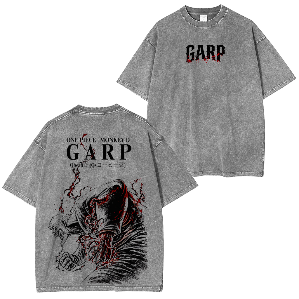 One Piece Monkey D. Garp Vintage Washed T-shirt/Crewneck/Hoodie