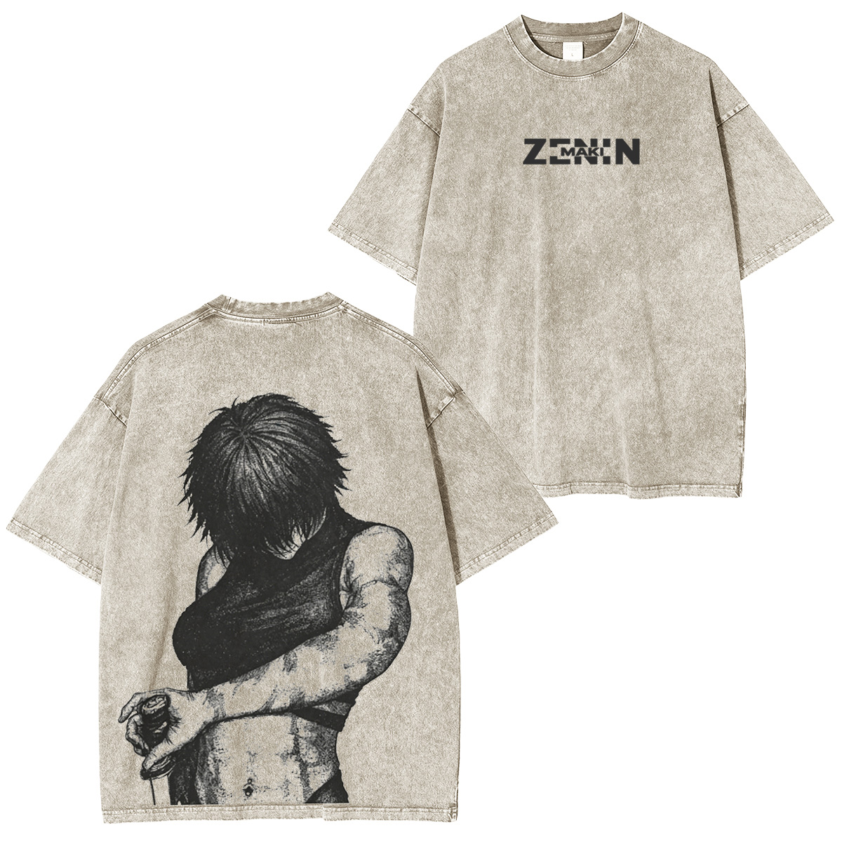 jujut Sukaisen Maki Zenin Jjk Vintage Tee