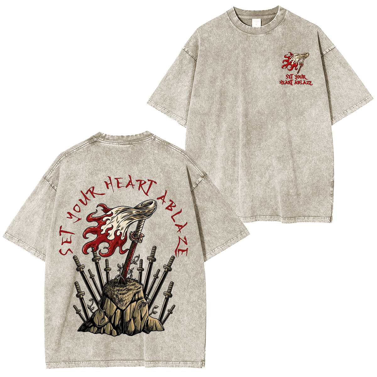 Demon Slayer Vintage washed T-shirt/Crewneck/Hoodie