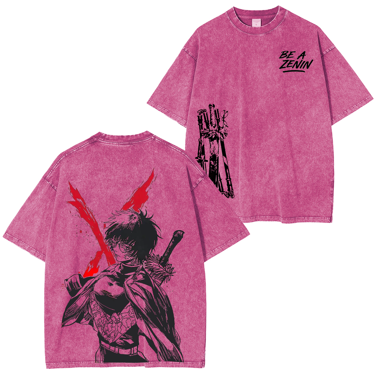 Vintage Maki Zenin Jujutsu Kaisen Anime  Washed T-shirt/Crewneck/Hoodie