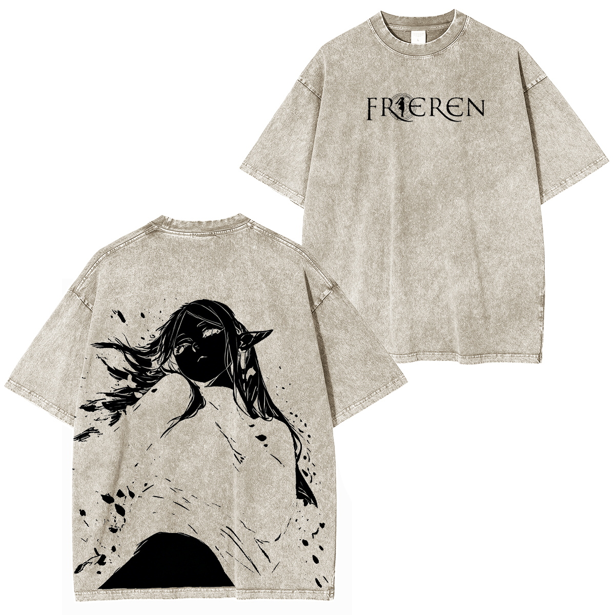 Frieren: Beyond Journey's End Vintage Unisex  Washed T-Shirt