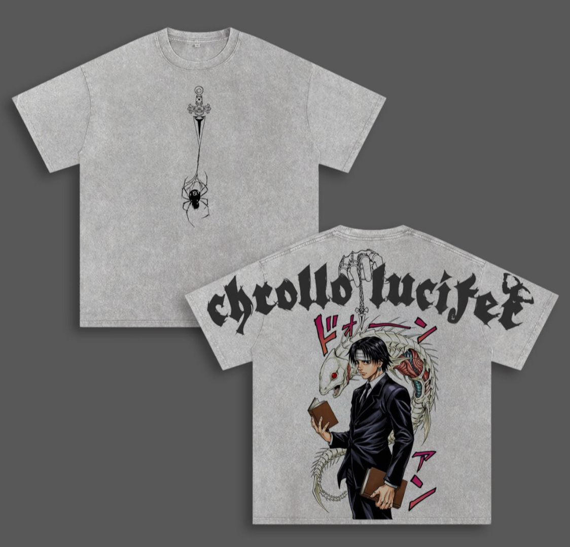 Hunter X Hunter Chrollo Lucilfer Vintage washed T-shirt/Crewneck/Hoodie