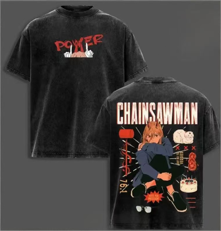 Chainsaw Man Vintage Washed T-shirt/Crewneck/Hoodie