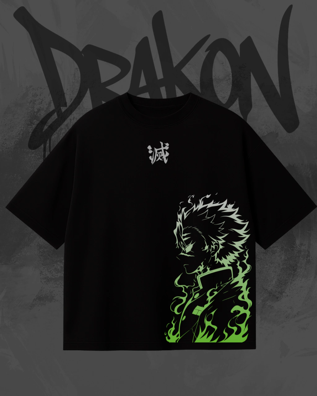 Demon Slayer Metsu Anime Unisex Washed T-Shirt