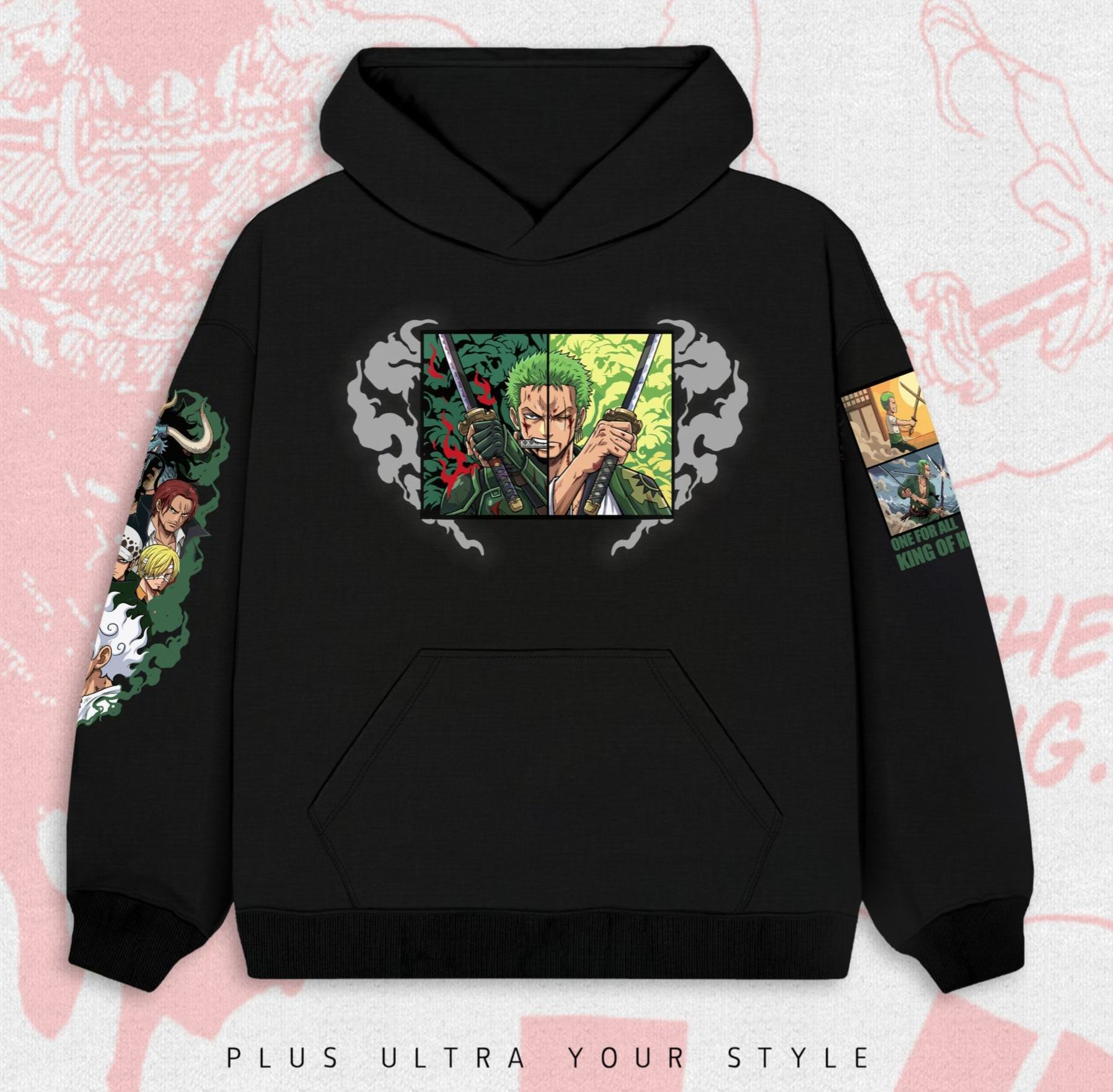 Zoro-One piece Unisex Cotton T-shirt/Crewneck/Hoodie