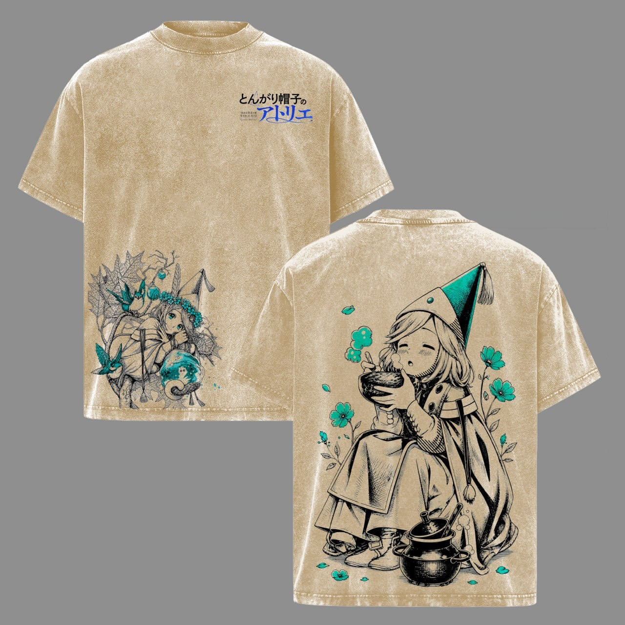 Coco  Witch Hat Atelier  Anime Washed T-shirt/Crewneck/Hoodie