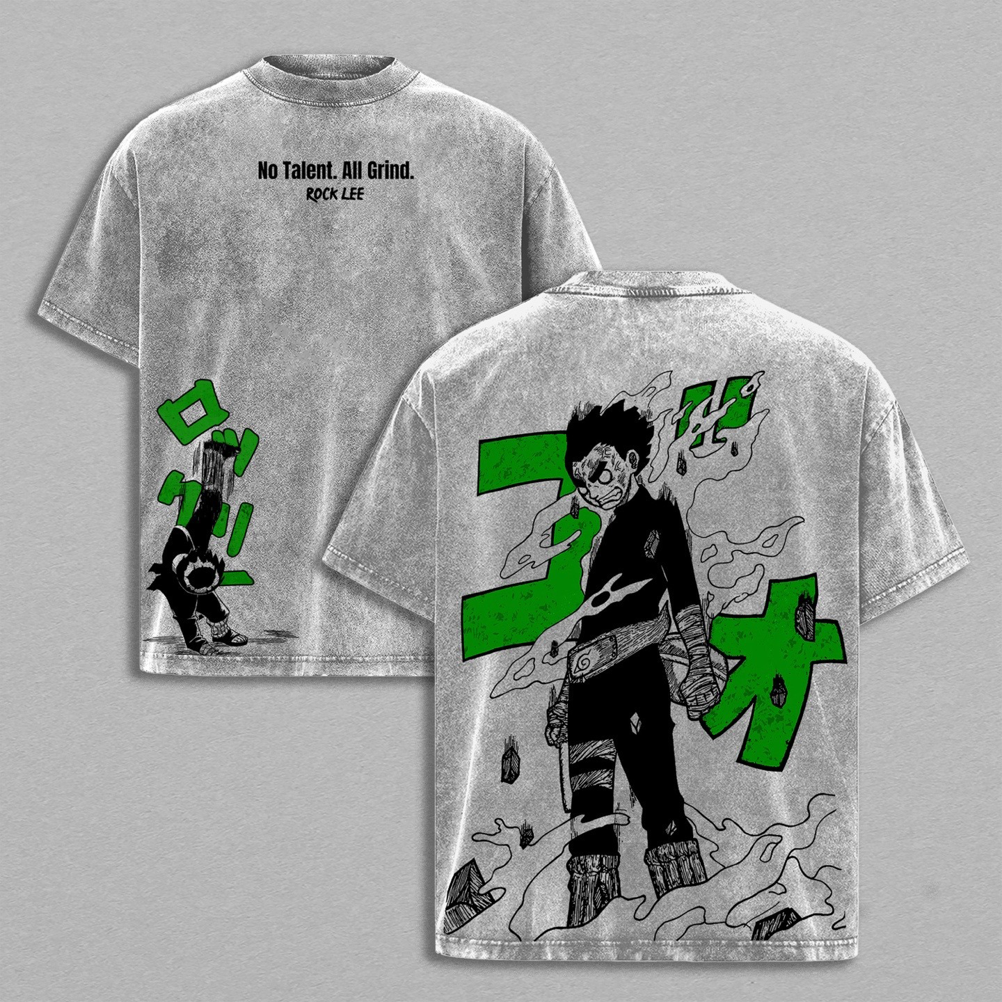 Rock Lee Anime Washed T-shirt/Crewneck/Hoodie