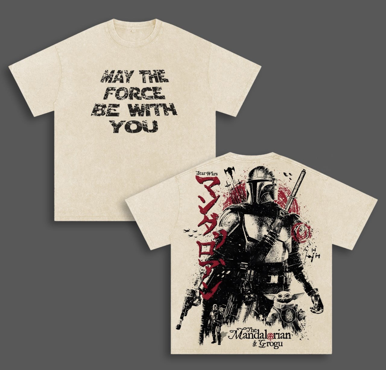 MAY THE FORCE BE WITH YOU Washed T-shirt/Crewneck/Hoodie