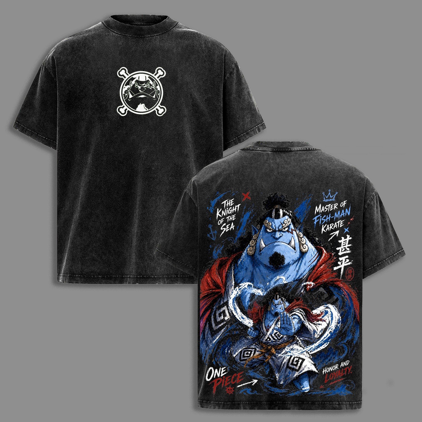 Jinbe,One Piece  Anime Washed T-shirt/Crewneck/Hoodie