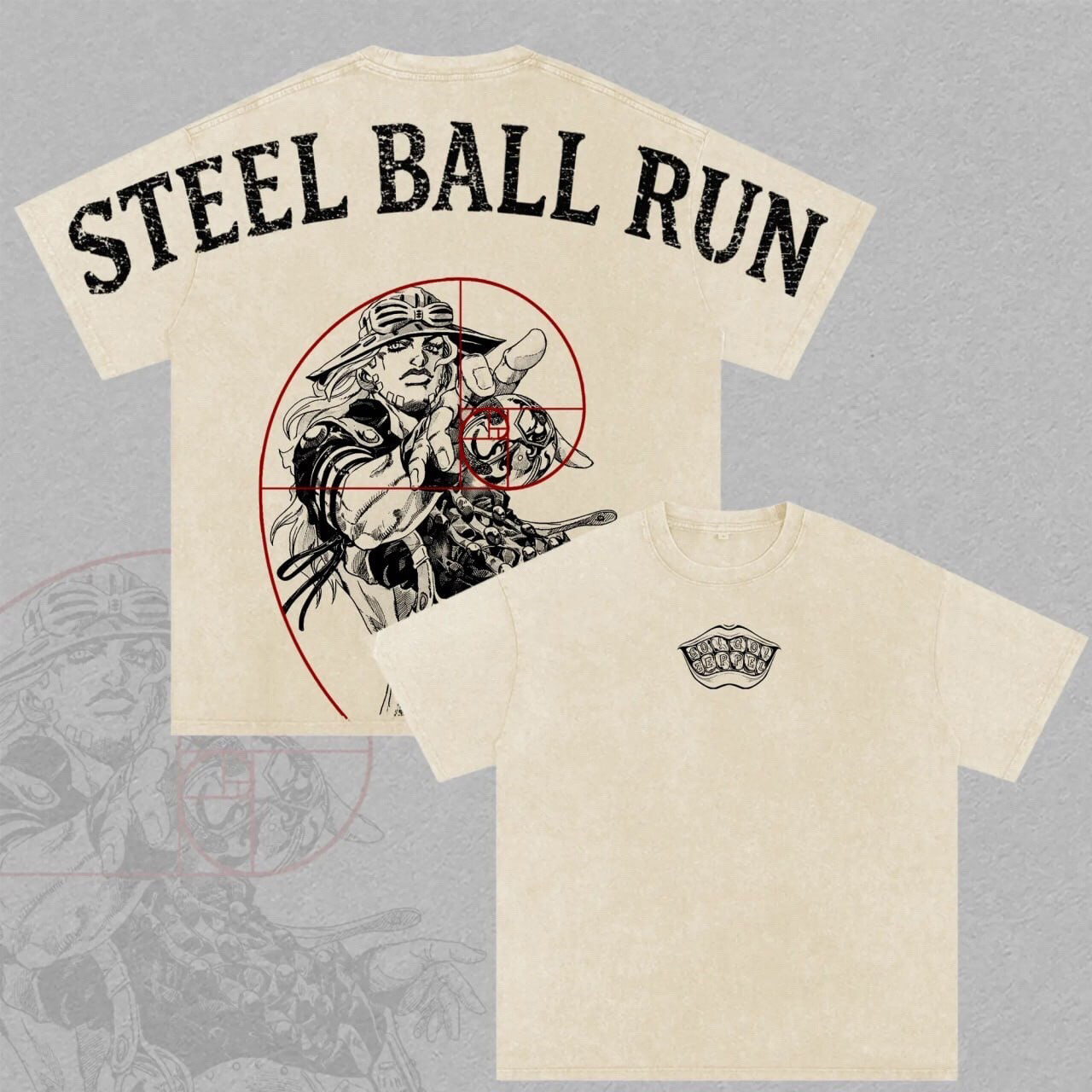 Gyro Zeppeli,Jojo Anime Washed T-shirt/Crewneck/Hoodie