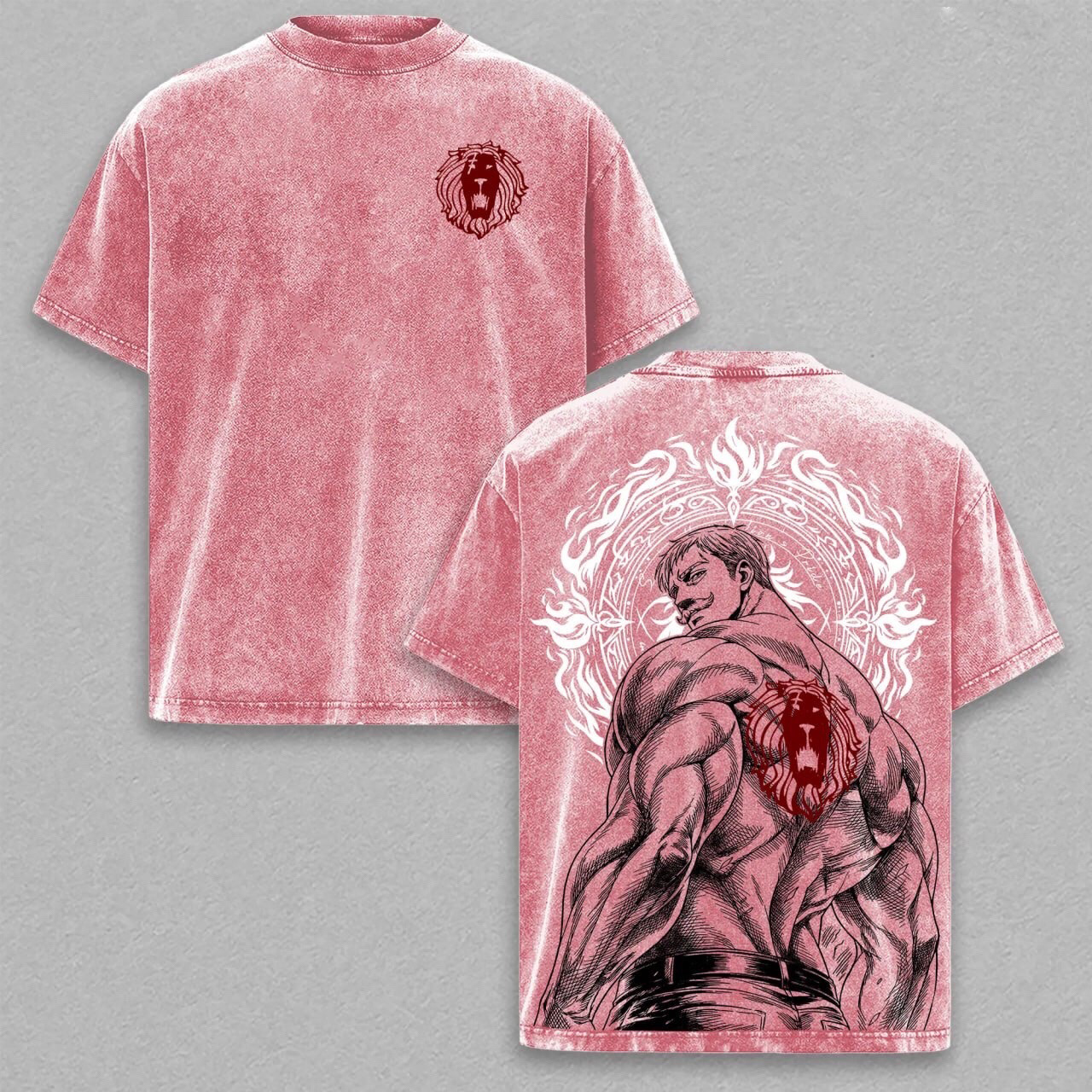 Escanor,Seven deadly sins Anime Washed T-shirt/Crewneck/Hoodie