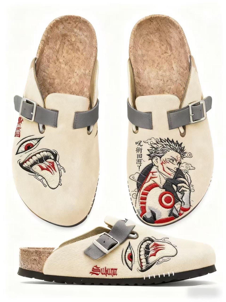 Jujutsu Kaisen: Sukuna Unisex Boston Soft Footbed Suede Leather