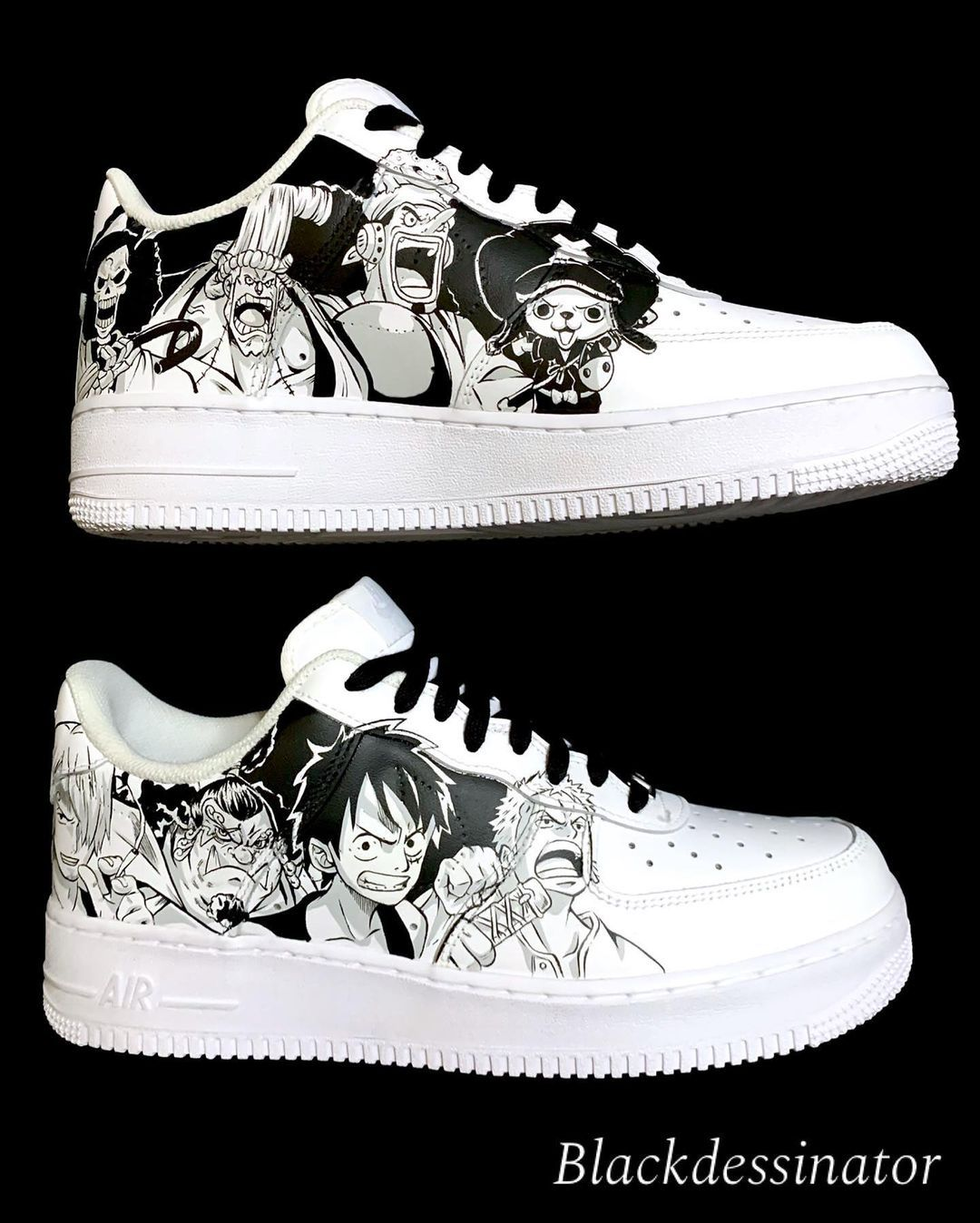 Nike Air Force 1 custom - One piece Luffy