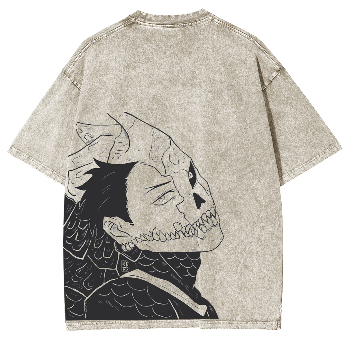 Kaiju No. 8 Acid Washed Anime Tee