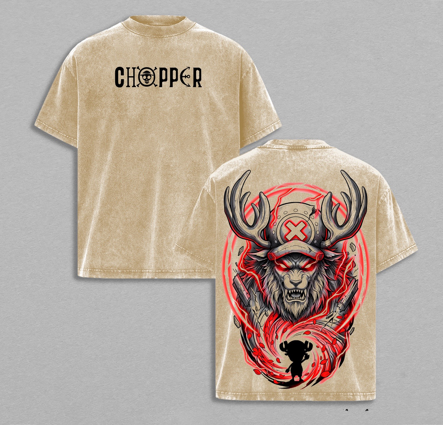 One Piece : Chopper Reindeer Doctor Washed T-shirt/Crewneck/Hoodie