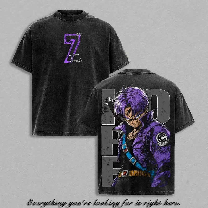 Trunks Super Saiyan DBZ Vintage  Unisex Washed T-shirt/Crewneck/Hoodie