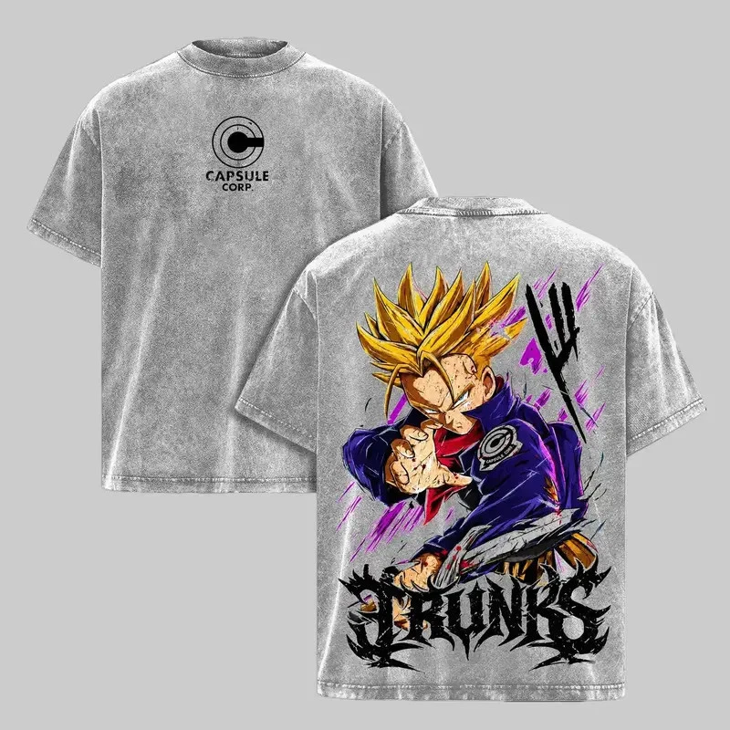 Future Trunks Super Saiyan DBZ Vintage  Unisex Washed T-shirt/Crewneck/Hoodie