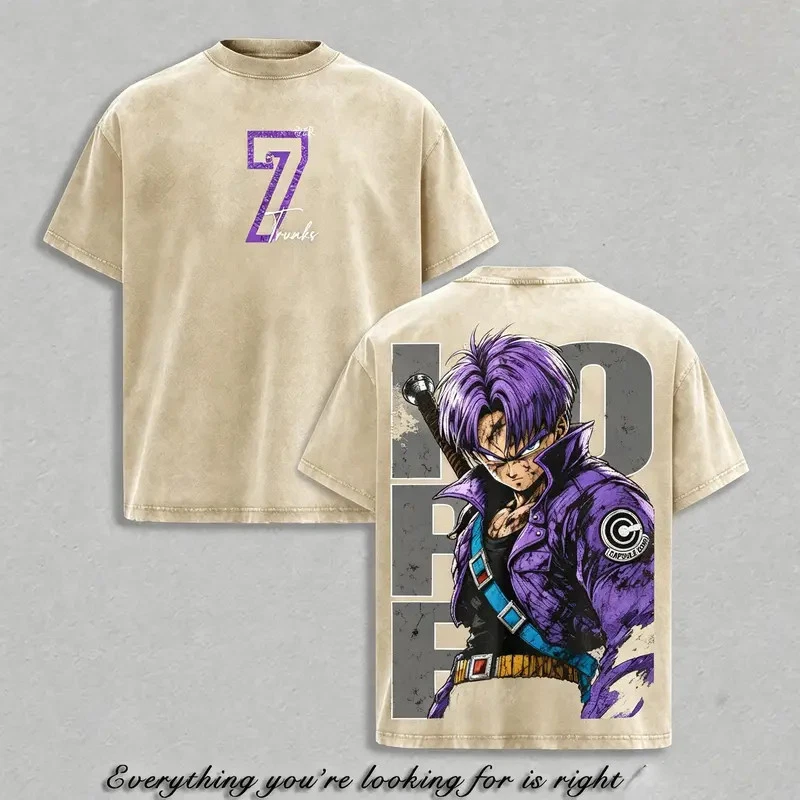Trunks Super Saiyan DBZ Vintage  Unisex Washed T-shirt/Crewneck/Hoodie