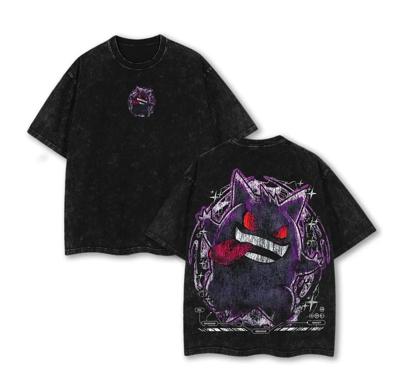 Gengar Pokemon Oversized T-shirt/Crewneck/Hoodie