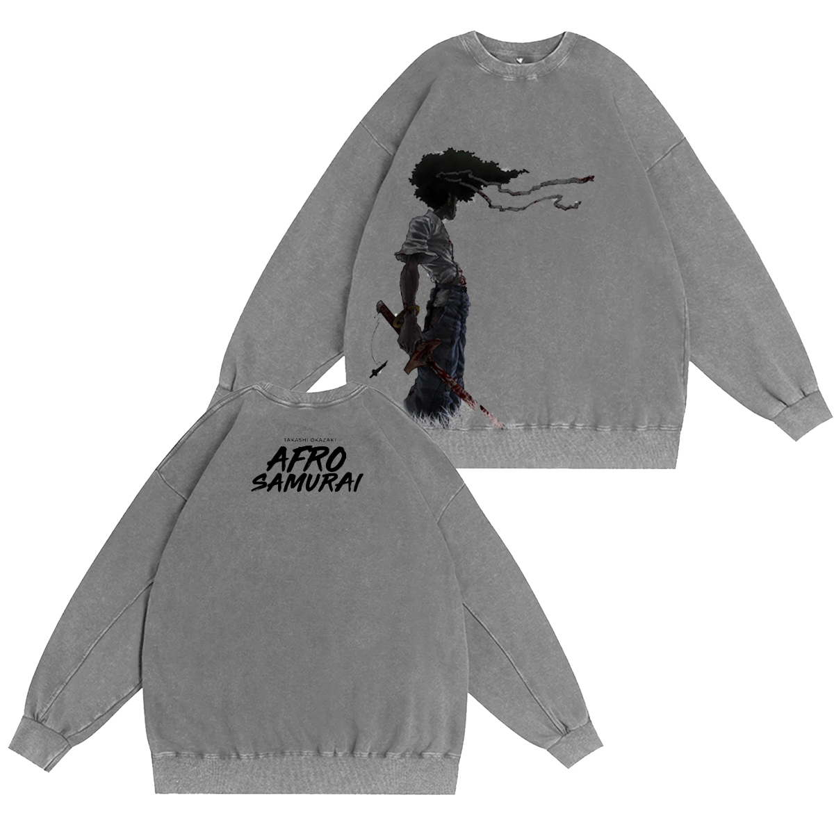 Afro Samurai Vintage washed T-shirt/Crewneck/Hoodie