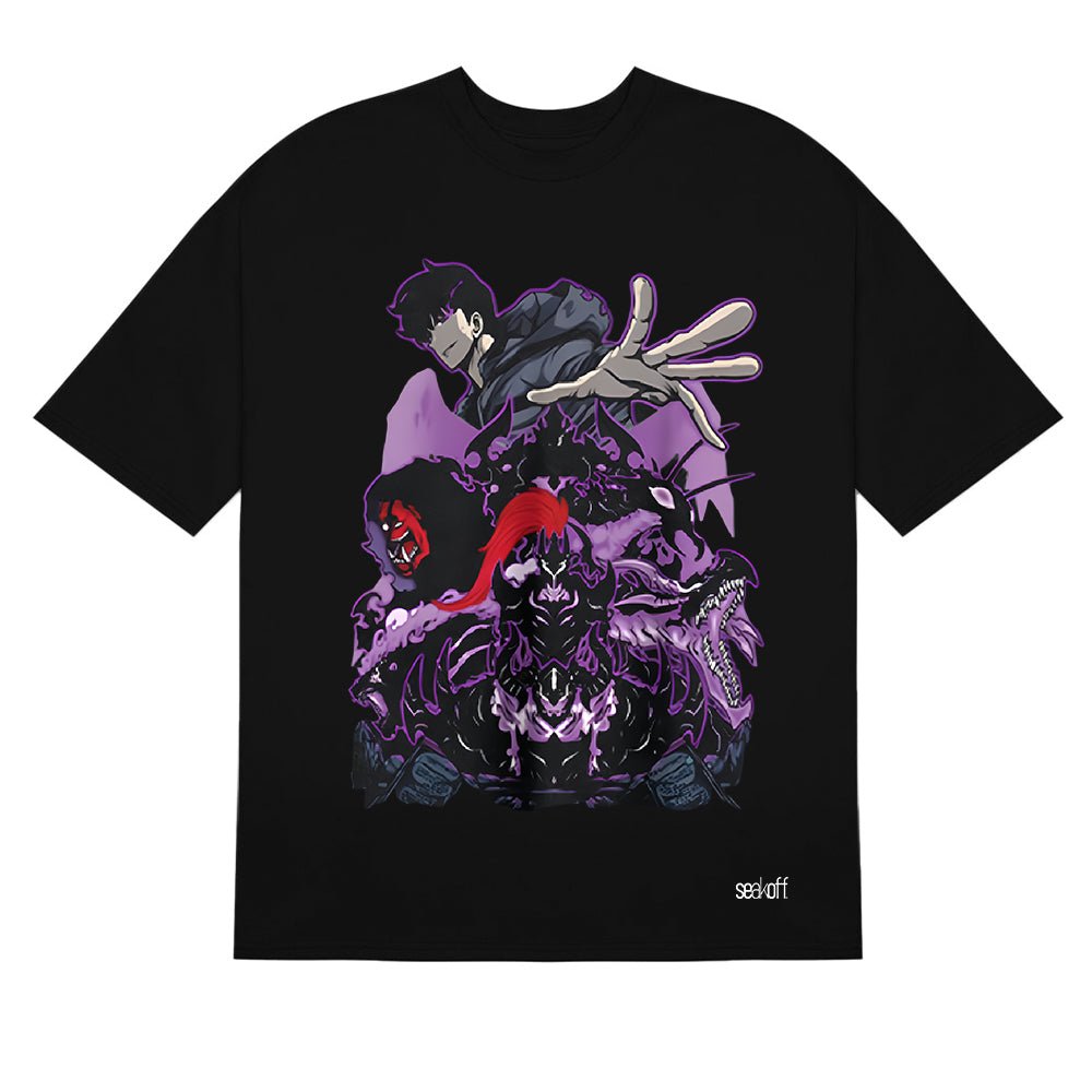 Solo Leveling Monster Hunter T-Shirt - Bold Anime Graphic Design