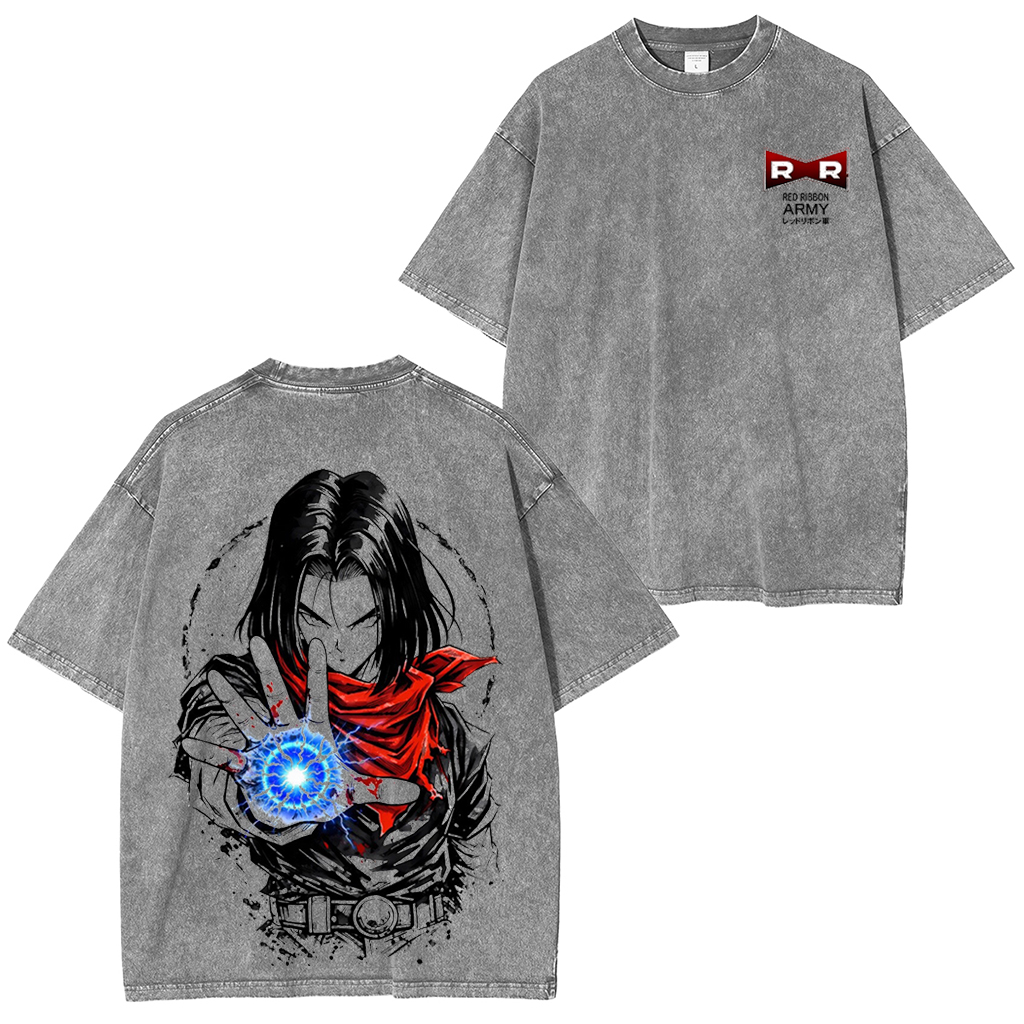 Dragon Ball Android 17 Vintage Washed T-shirt/Crewneck/Hoodie