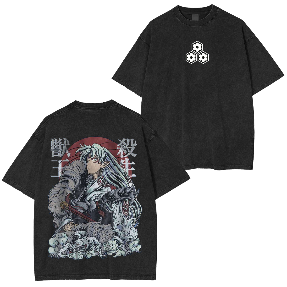 Inuyasha Vintage Unisex  Washed T-Shirt