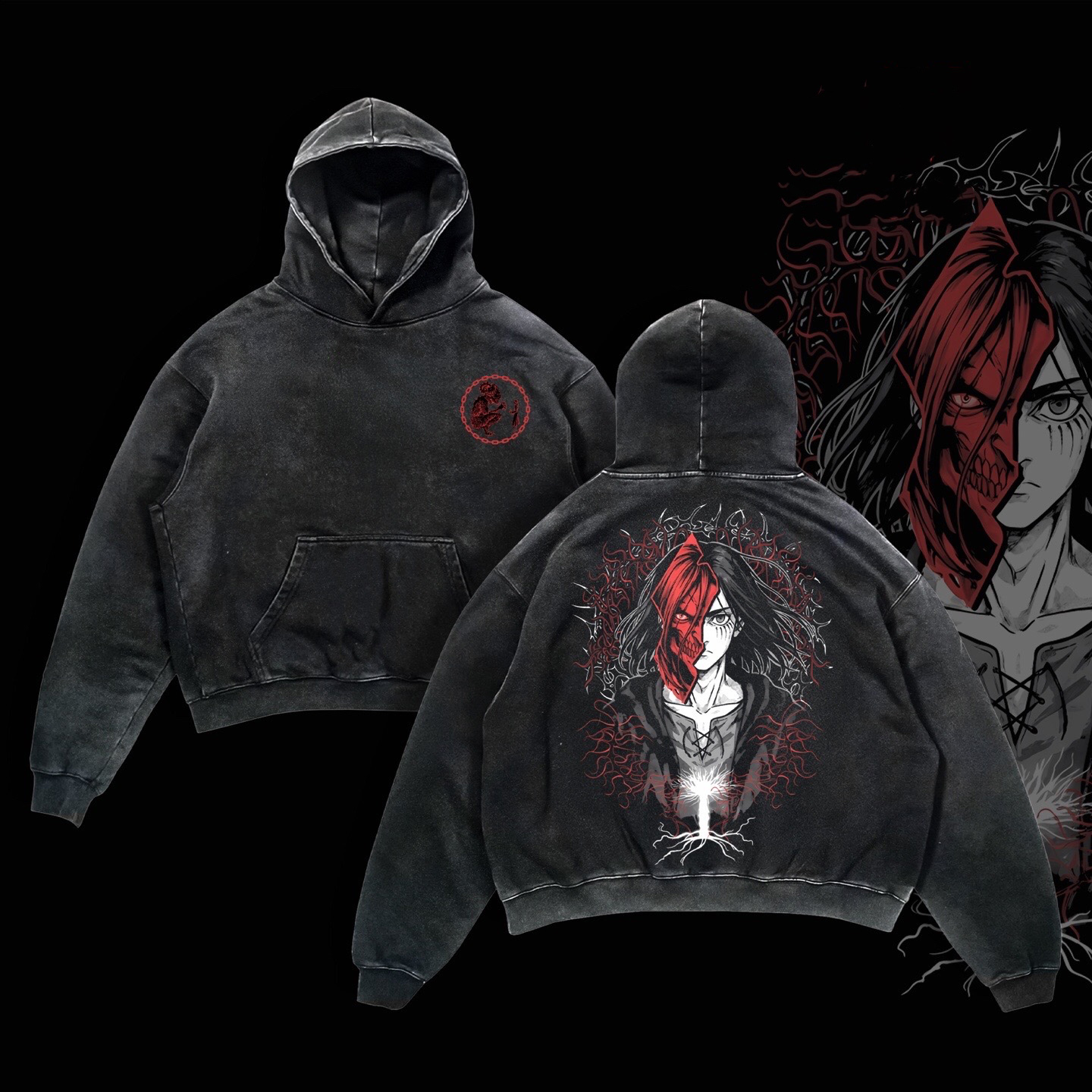 Attack on Titan Washed T-shirt/Crewneck/Hoodie