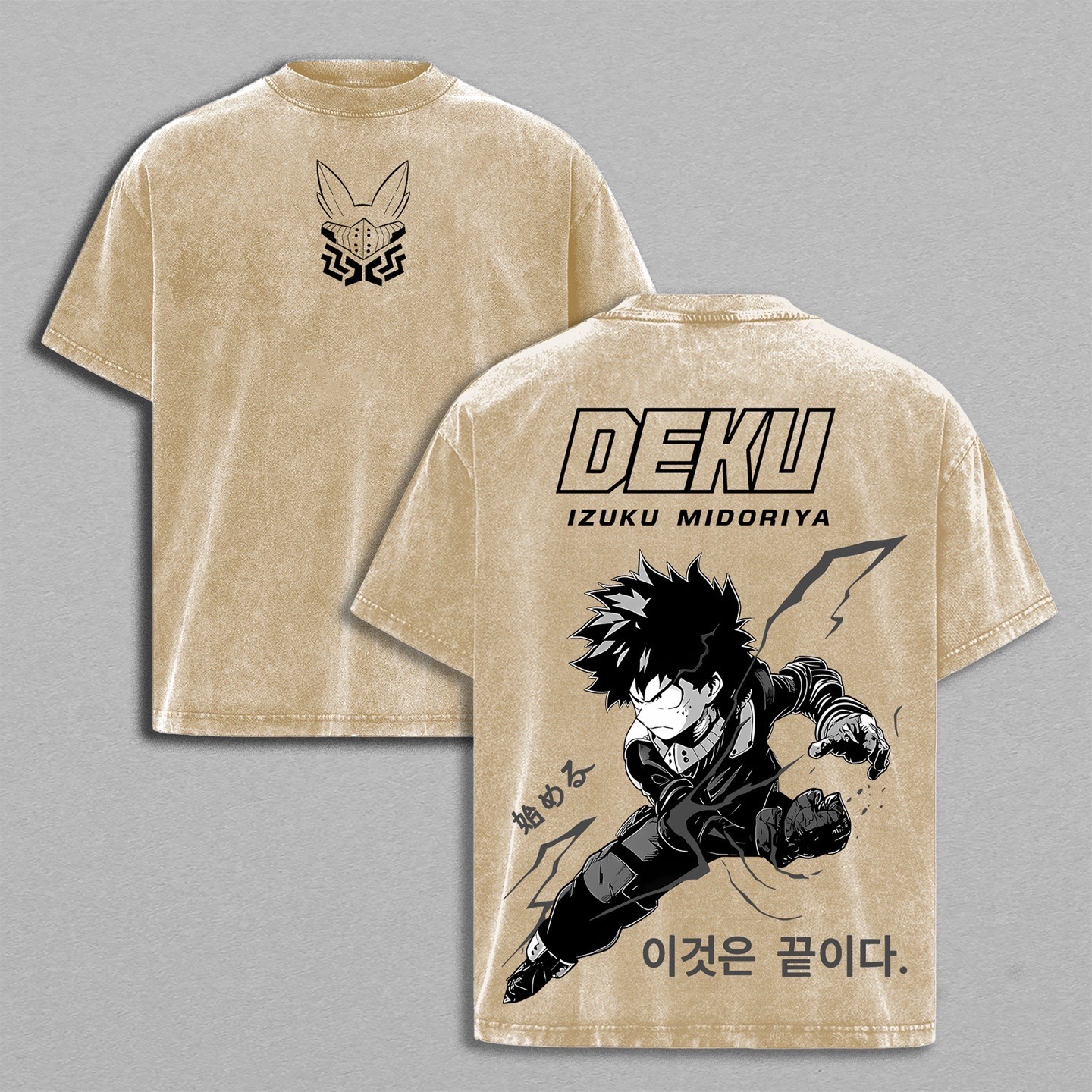 Izuku Midoriya My Hero Academia Anime Washed T-shirt/Crewneck/Hoodie