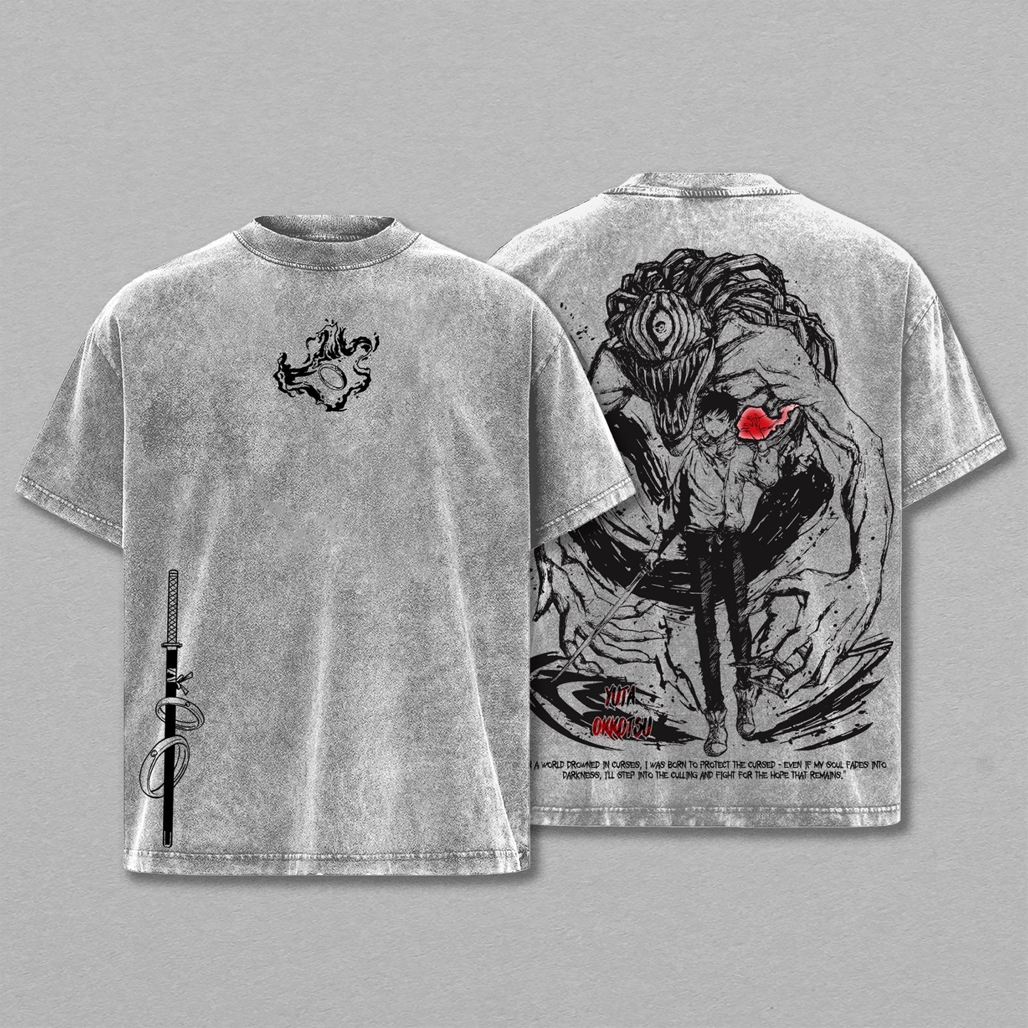 Jujutsu Kaisen Vintage Washed T-shirt/Crewneck/Hoodie