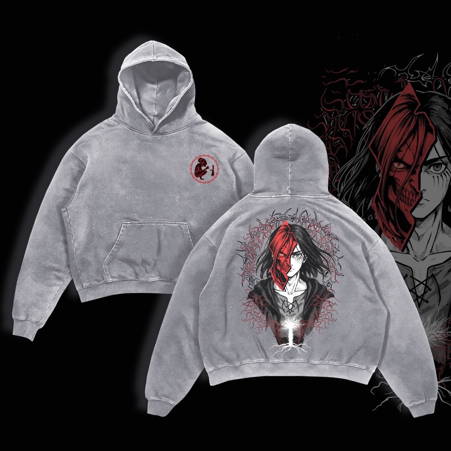 Attack on Titan Washed T-shirt/Crewneck/Hoodie