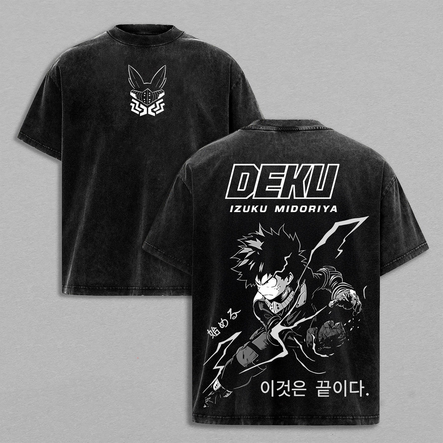 Izuku Midoriya My Hero Academia Anime Washed T-shirt/Crewneck/Hoodie