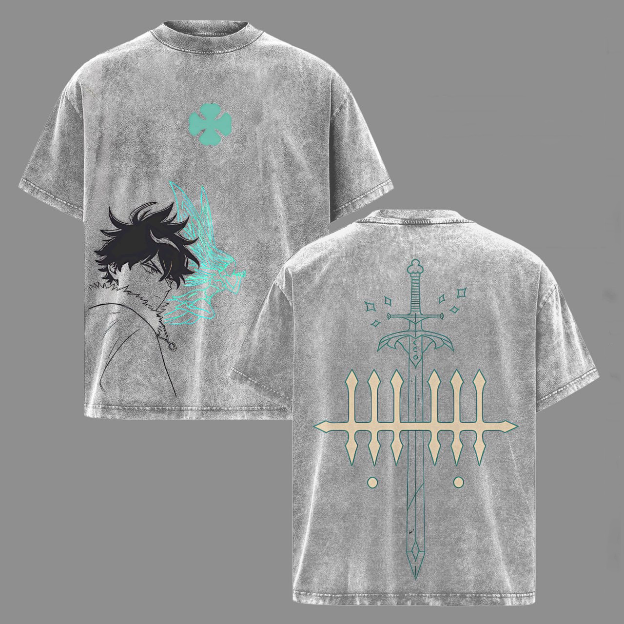 Black Clover Washed T-shirt/Crewneck/Hoodie