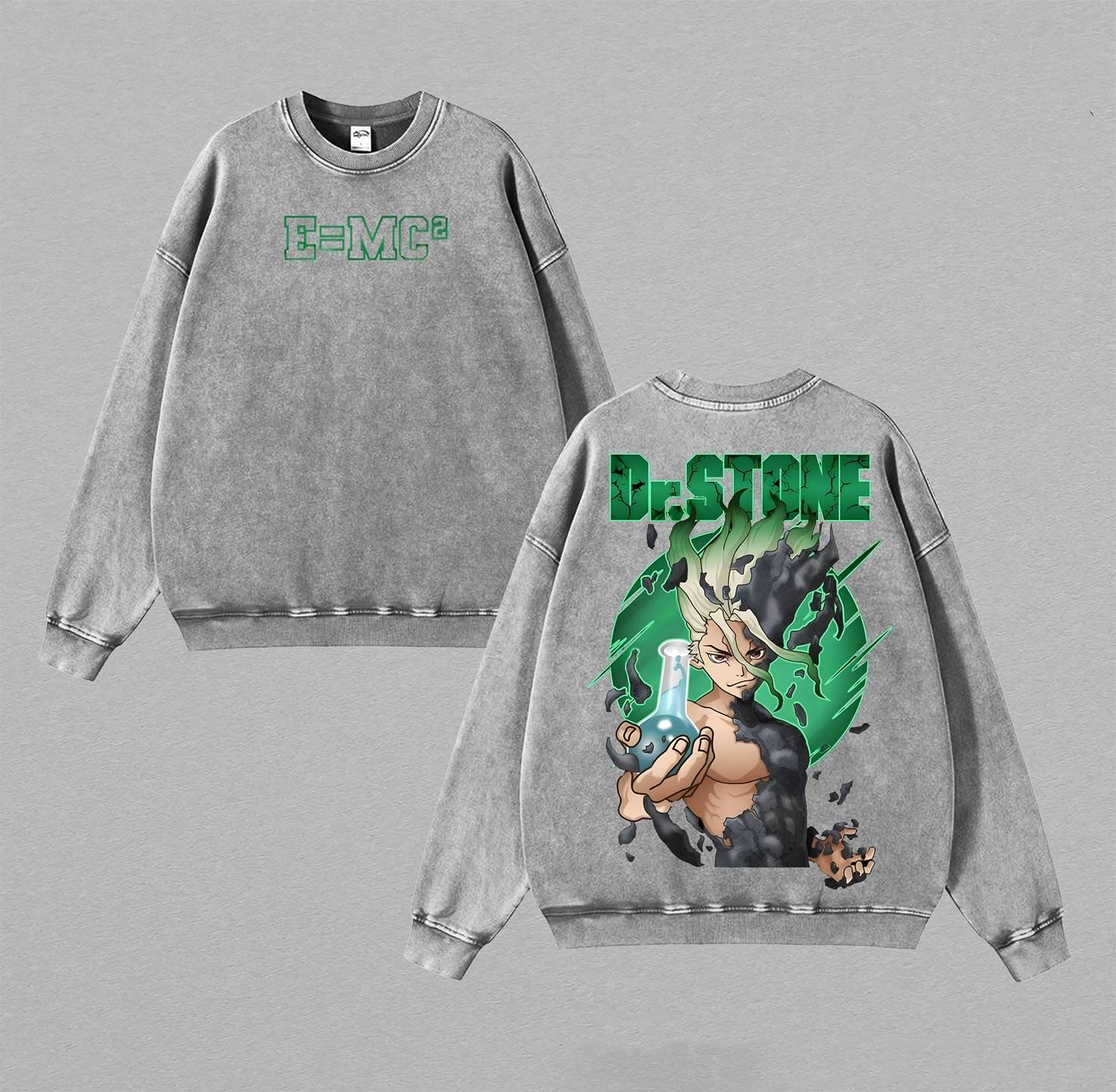 Dr.STONE Stone Wars Washed T-shirt/Crewneck/Hoodie