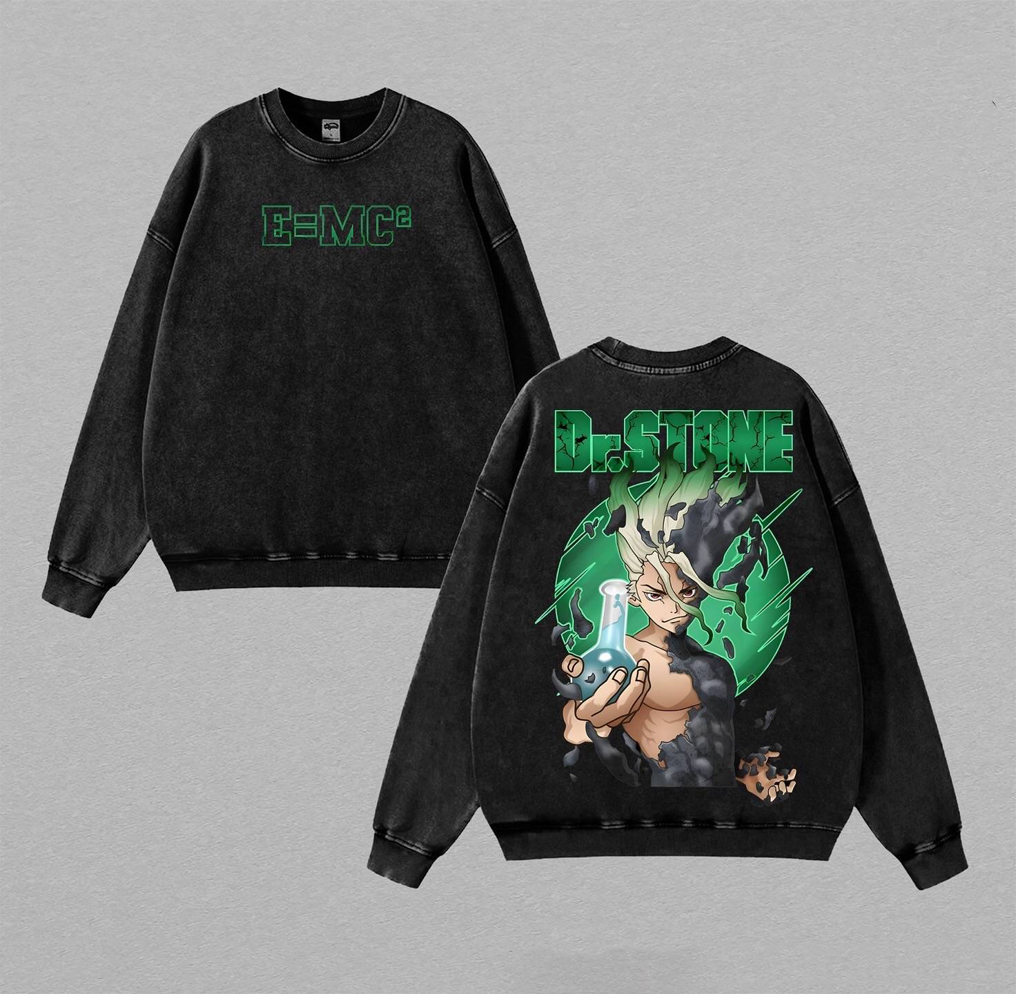 Dr.STONE Stone Wars Washed T-shirt/Crewneck/Hoodie