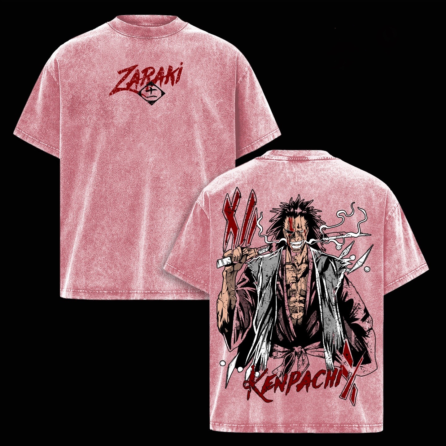 Kenpachi Zaraki Bleach Washed T-shirt/Crewneck/Hoodie