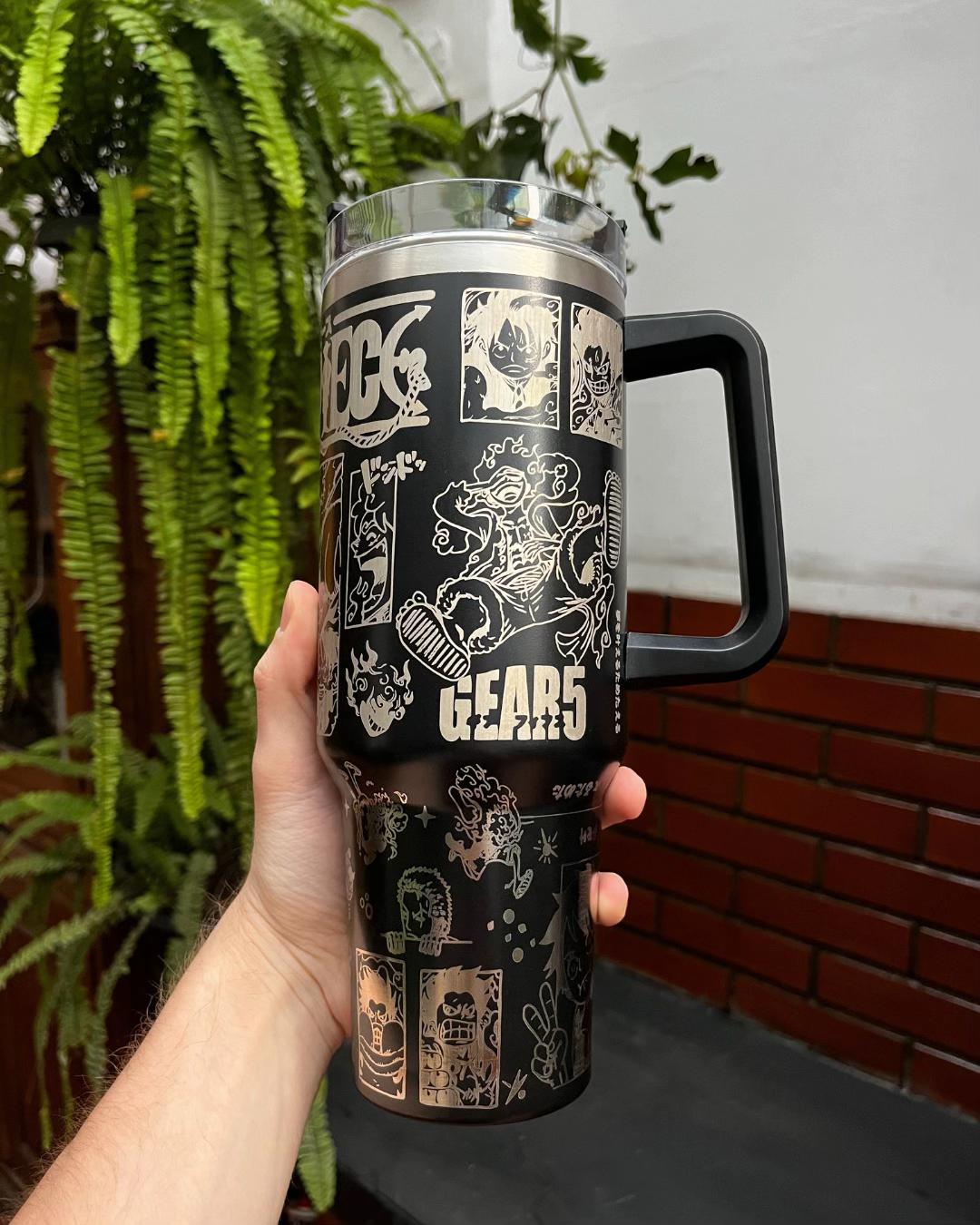One Piece Themed engraved Stanley Tumbler Cup
