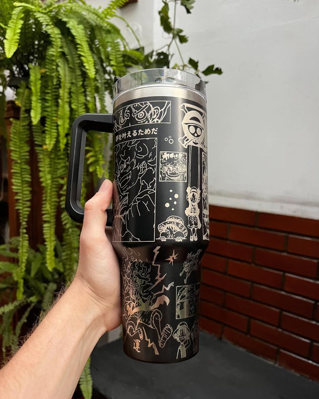 One Piece Themed engraved Stanley Tumbler Cup