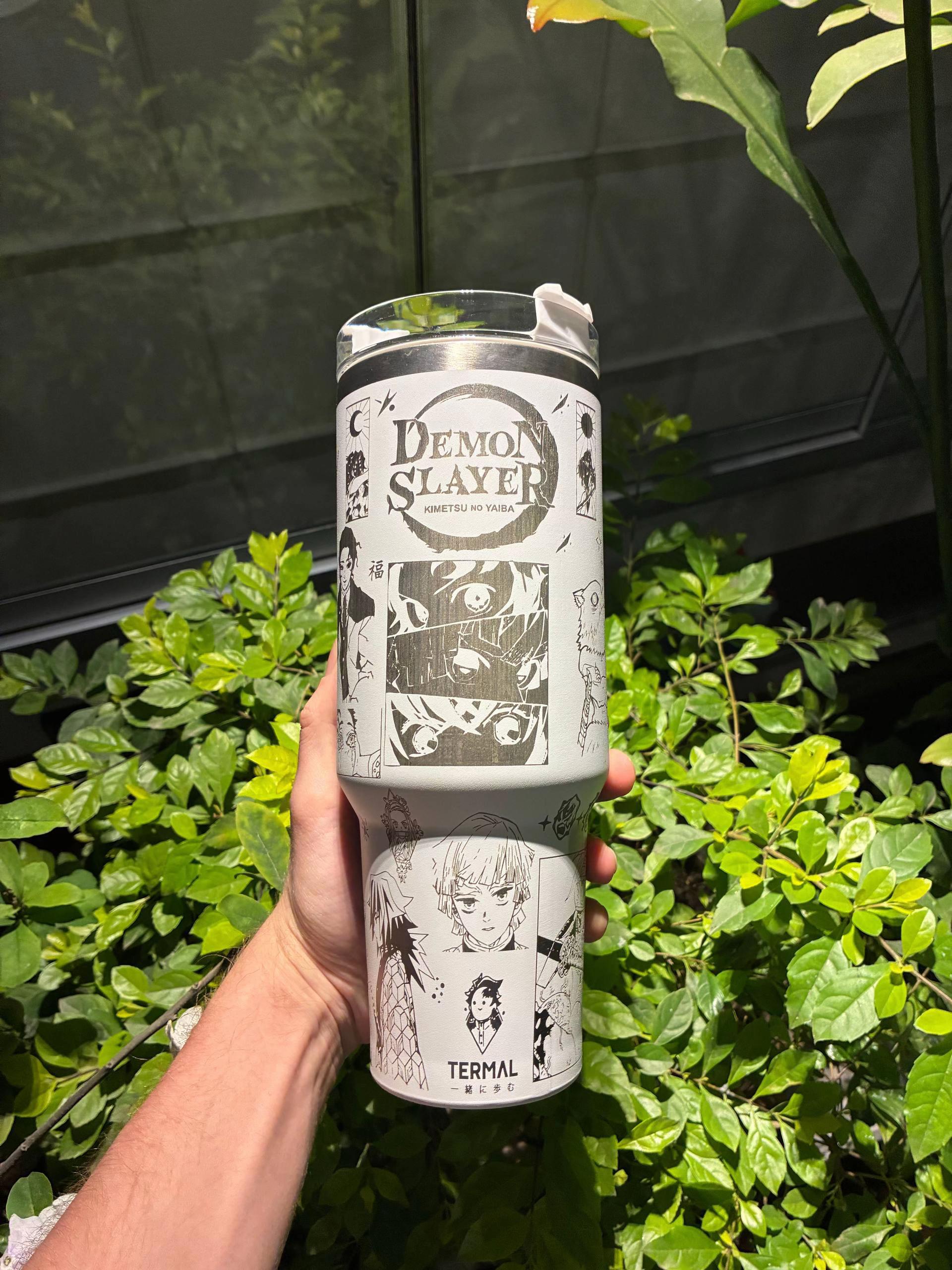 Demon Slayer Themed engraved Stanley Tumbler Cup