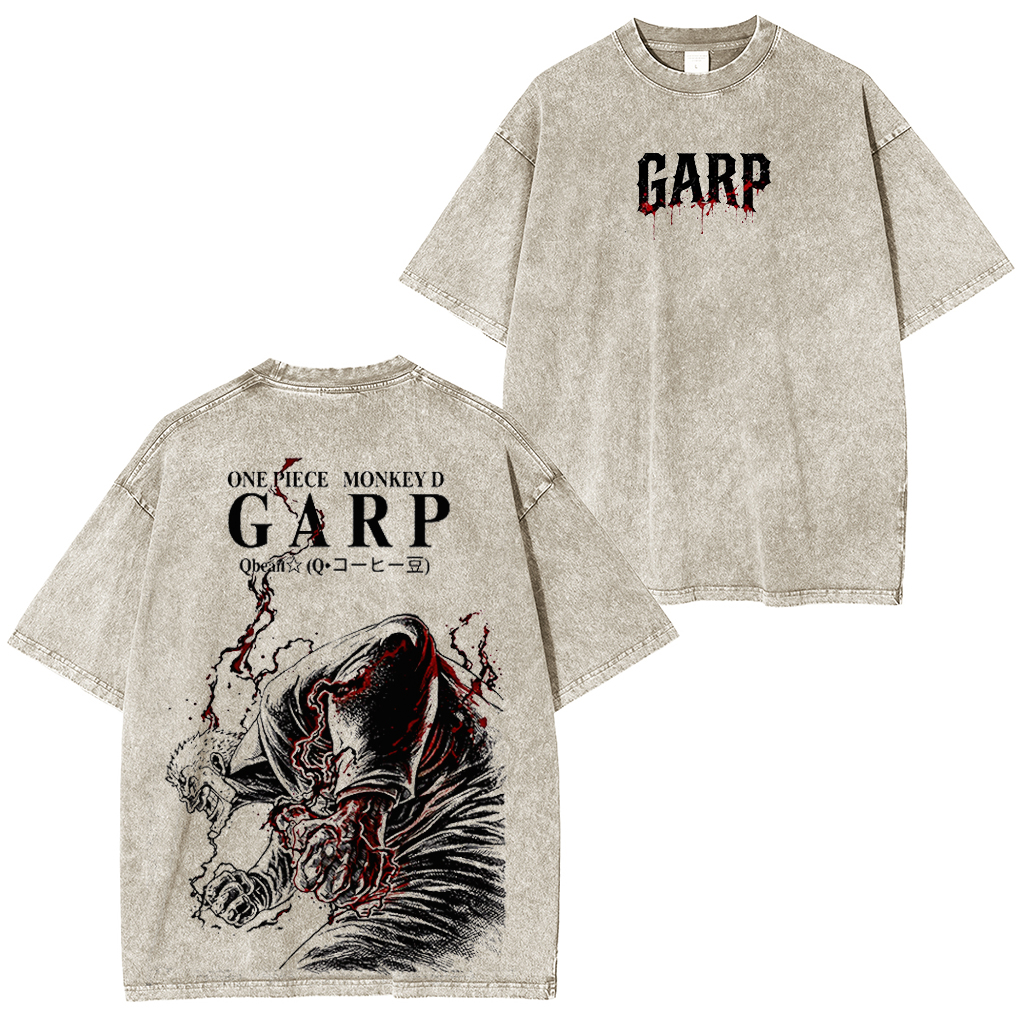 One Piece Monkey D. Garp Vintage Washed T-shirt/Crewneck/Hoodie