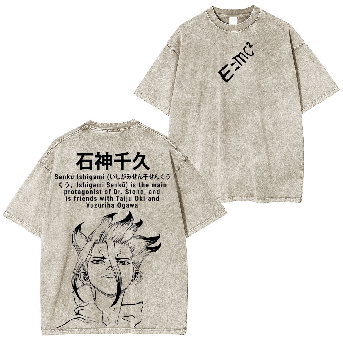 Dr.STONE : Senku Ishigami Vintage Unisex  Washed T-Shirt